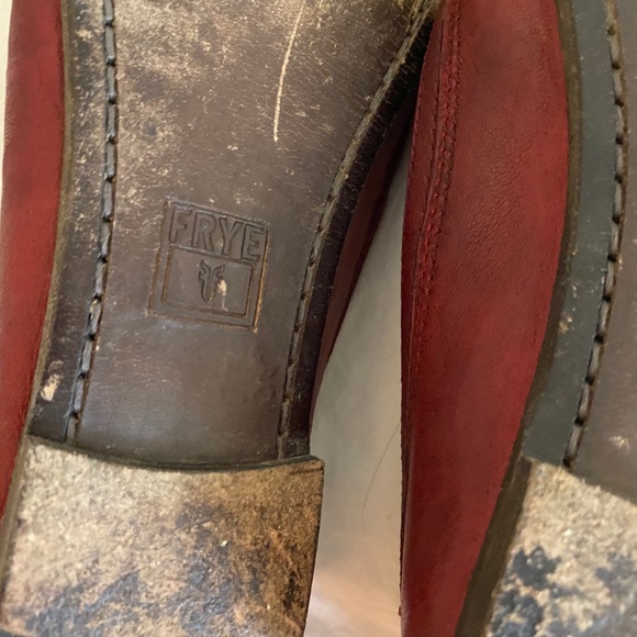 Frye Carson Flat Burnt Red size 8 - Picture 7 of 9